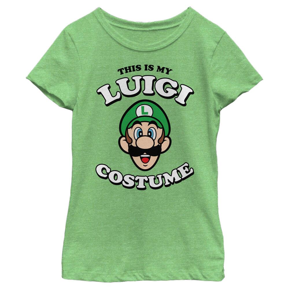 Girls Nintendo This Is My Luigi Costume Tshirt